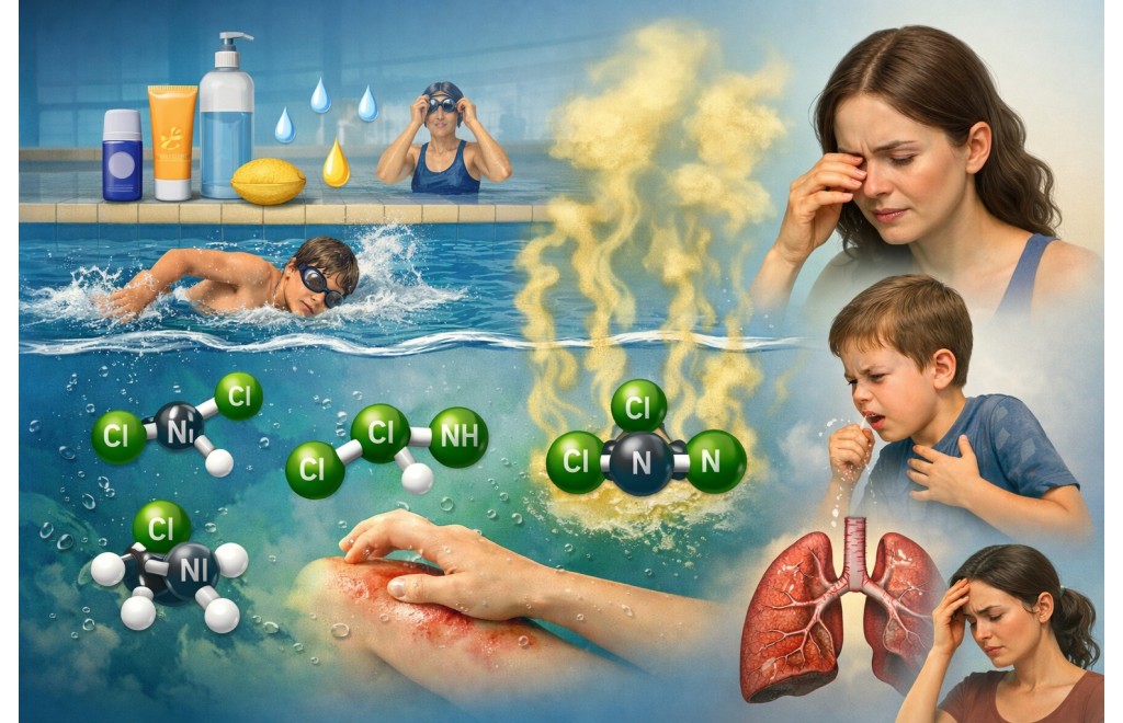 Havuzlarda kimyasal kaynaklı kloramin (Bağlı Klor) Ve irritasyon nedir ?